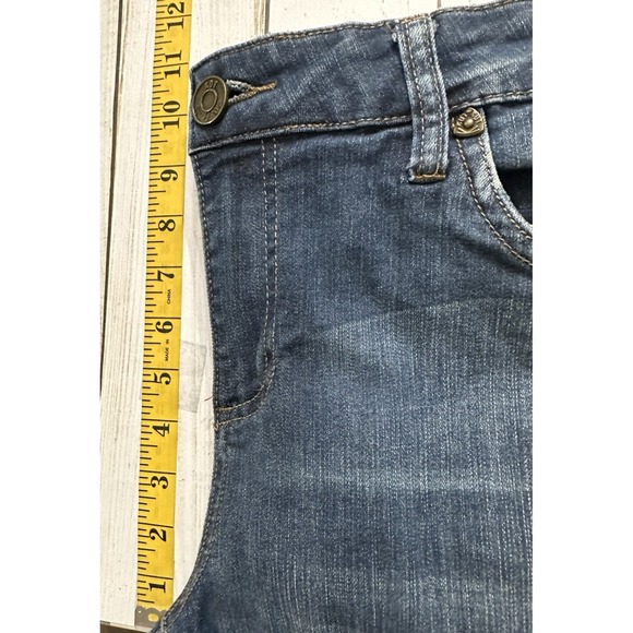 KUT FROM THE KLOTH Skinny Leg‎ Mid Rise Dark Wash Blue Denim Jeans Women's Sz 14 - Picture 5 of 10